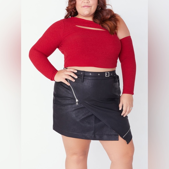 SONCY - Moto Skirt With Slider Belt - Picture 3 of 5